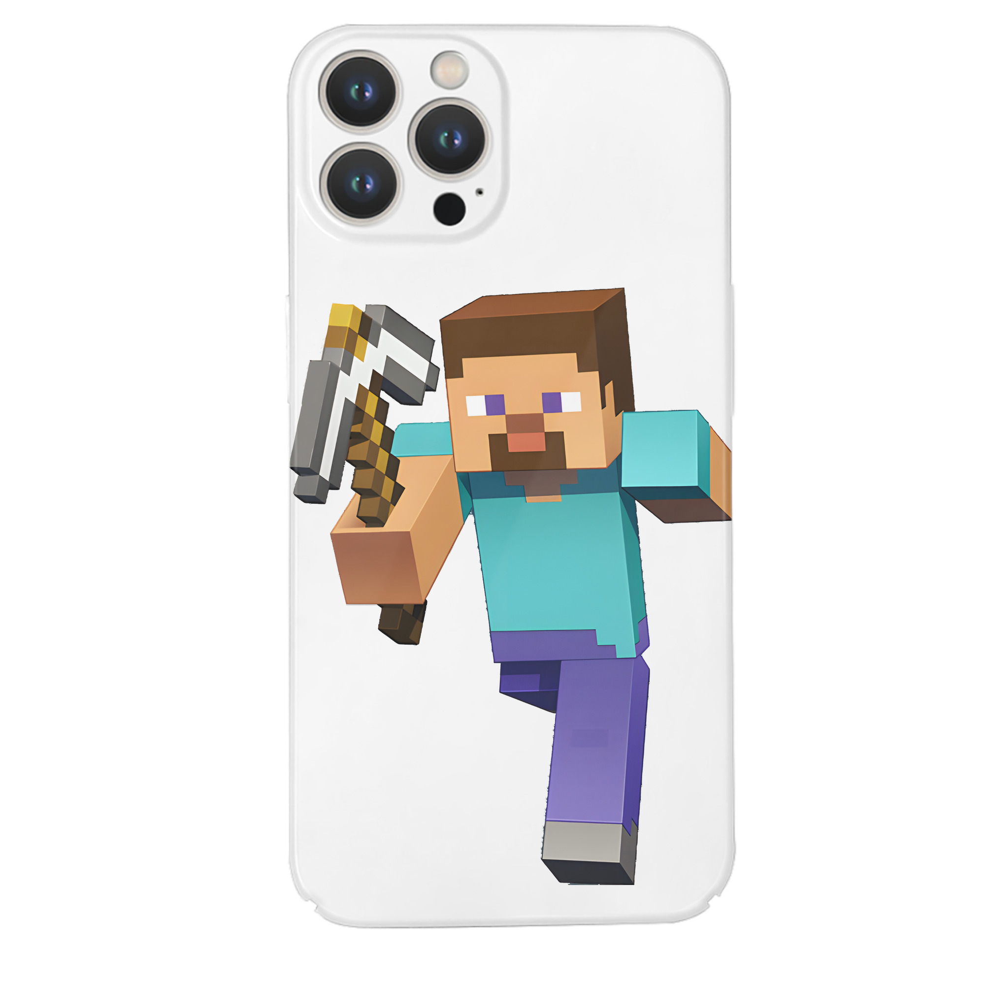 （画像用） マインクラフト ブロックの世界 Minecraft MC Block world 【iPhone 14シリーズ対応】ハードケース